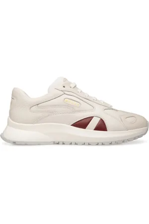 Bally Skor, Herr, 45 EU, Läder, Vita sneakers med logotryck