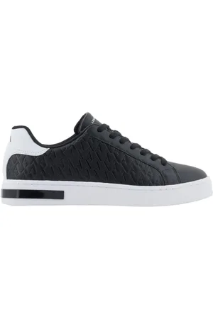 Armani Exchange Skor, Herr, 45 EU, Polyester, Svart+Optisk Vit Sneaker Xm000140 Af11916