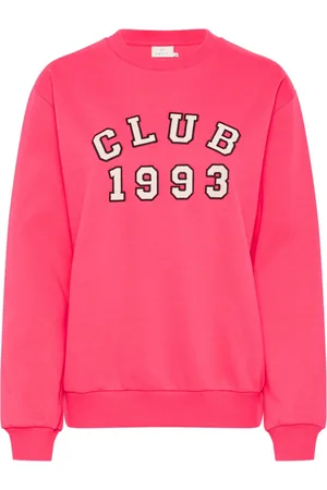 Kaffe Sweatshirts & Hoodies, Dam, S, Bomull, Sportig Sweatshirt med Broderad Logotyp