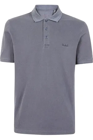 Woolrich Topp, Herr, L, Bomull, Stretch Bomull Polo Tröja Grå