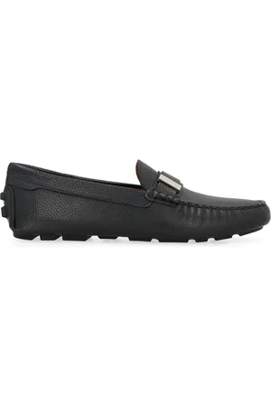 Bally Skor, Herr, 41 EU, Läder, Grainigt Läder Loafers Rund Tå