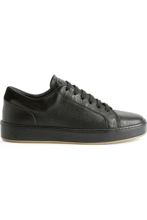 Giuseppe Zanotti Skor, Herr, 43 EU, Läder, Svarta avslappnade lädersneakers