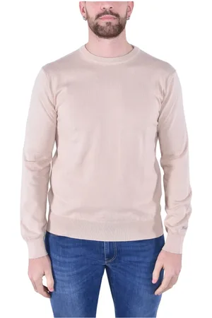 Woolrich Stickade tröjor & koftor, Herr, 2Xl, Bomull, Bomull Crewneck Jersey Tröja