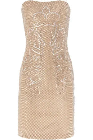 GENNY Klänning, Dam, S, Polyester, Elegant Naken Klänning för Kvinnor