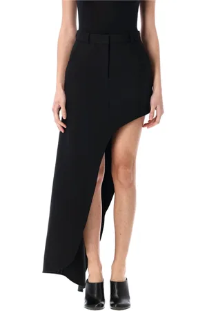 COPERNI Kjol, Dam, S, Polyester, Svart Enbensskräddad Kjol