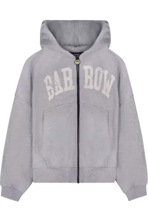BARROW Sweatshirts & Hoodies, Herr, M, Bomull, Ljusgråmelerad Zip Hoodie