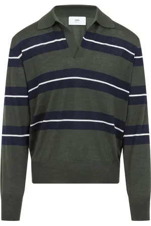 Ami Topp, Herr, L, Lyxig T-shirt i ull och siden