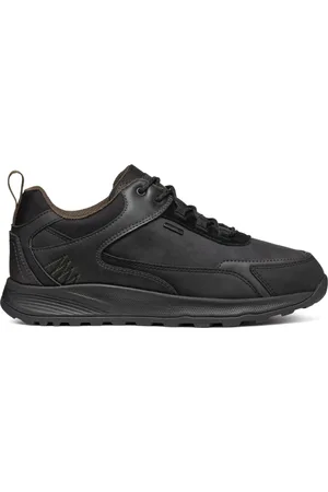 Geox Skor, Herr, 43 EU, Polyester, Svarta fritidssneakers