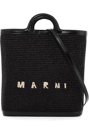 Marni Väska, Dam, ONE Size, Läder, Tropicalia Broderad Handväska med Läderdetaljer