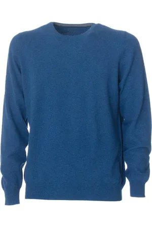 Gran Sasso Stickade tröjor & koftor, Herr, L, Slim Fit Ull Cashmere Tröja