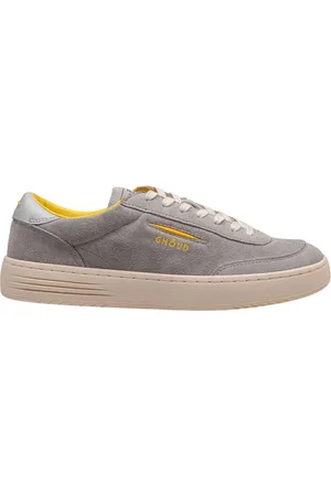 Ghoud Skor, Herr, 42 EU, Mocka, Grå Gula Mocka Sneakers med Snörning