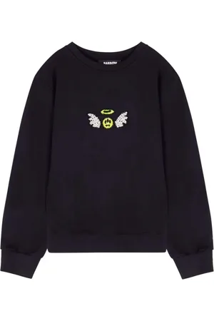 BARROW Sweatshirts & Hoodies, Herr, L, Bomull, Angel Jewel Embroidered Sweatshirt
