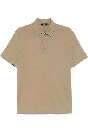 HERNO Topp, Herr, M, Bomull, Jersey Bomull Polo Skjorta