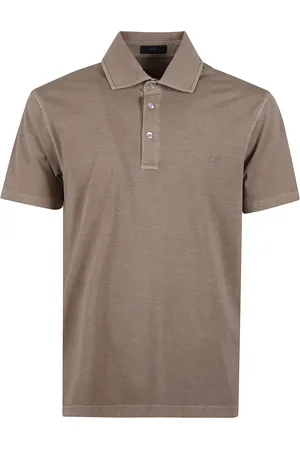 FAY Topp, Herr, 2Xl, Bomull, Beige Bomull Polo Skjorta med Logotyp