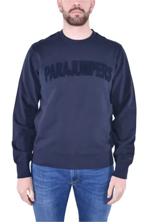 Parajumpers Sweatshirts & Hoodies, Herr, L, Bomull, Broderad Bomullsweatshirt