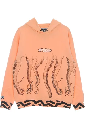 Octopus Sweatshirts & Hoodies, Herr, L, Bomull, Tentakler Logo Hoodie Lättvikts Sweatshirt