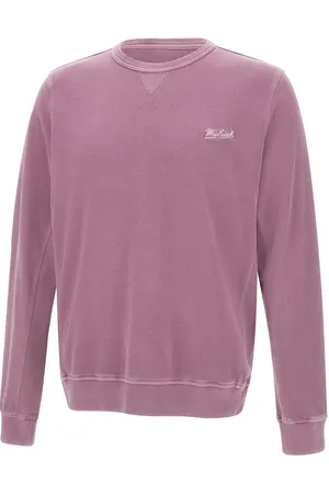 Woolrich Sweatshirts & Hoodies, Herr, S, Bomull, Mauve Rosa Bomullsweatshirt