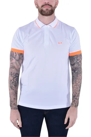 sun68 Topp, Herr, 3Xl, Bomull, Modern Randig Polotröja Korta ärmar