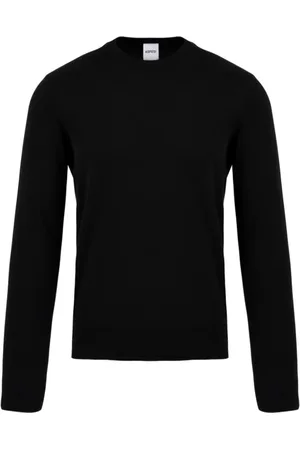Aspesi Stickade tröjor & koftor, Herr, 3Xl, Bomull, Bomullsstickad tröja med rund hals