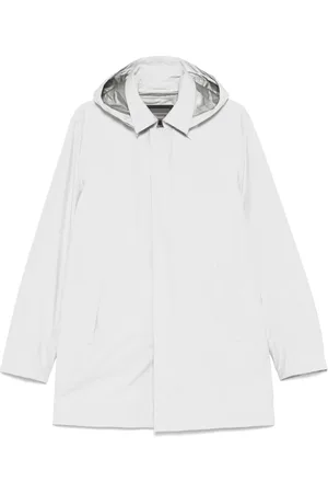 HERNO Jacka, Herr, 2Xl, Lätt Vattentät Regnjacka med Avtagbar Huva