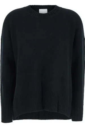 Allude Stickade tröjor & koftor, Dam, XS, Kashmir, Kashmirtröja med rund hals