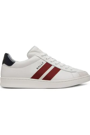 Bally Skor, Herr, 41 EU, Läder, Läder Sneakers med Logo Gravyr