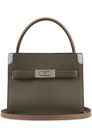 Tory Burch Väska, Dam, ONE Size, Läder, Färgblockerad Pebble Liten Dubbelväska