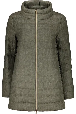 HERNO Jacka, Dam, S, Linne, Goose Down Stand Collar Jacket