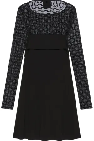 Givenchy Klänning, Dam, M, Tyll, Svart klänning i jersey och tyll