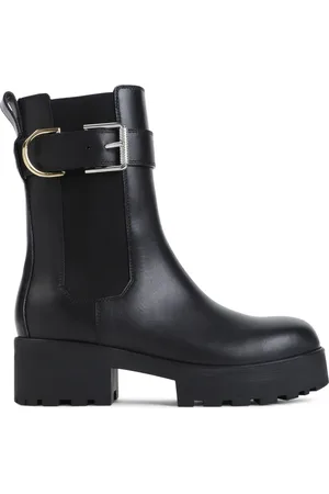 Givenchy Skor, Dam, 37 1/2 EU, Läder, Voyou Chelsea Boots