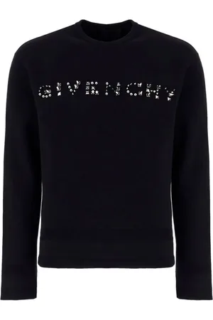 Givenchy Sweatshirts & Hoodies, Herr, S, Bomull, Klassisk Svart Logotyp Tröja