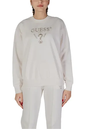 Guess Sweatshirts & Hoodies, Dam, M, Bomull, Tryckt Slip-On Sweatshirt