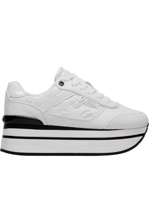 Guess Skor, Dam, 41 EU, Vita sneakers med plattformklack