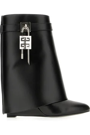 Givenchy Skor, Dam, 38 1/2 EU, Läder, Shark Lock Ankelstövlar