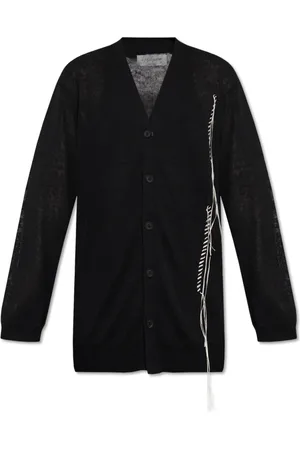 Y-3 Stickade tröjor & koftor, Herr, L, Polyester, Kofta med fransar