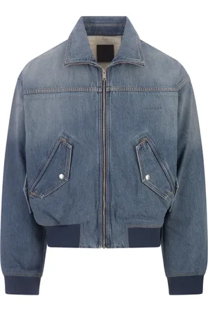 Givenchy Jacka, Herr, L, Blå Jeans Bomberjacka