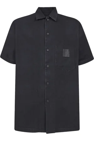 Givenchy Skjorta, Herr, S, Bomull, Svart Kortärmad Skjorta