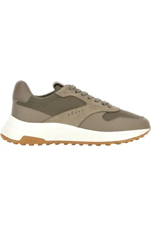 Hogan Skor, Herr, 40 EU, Läder, Bruna lädersneakers med minnesskum