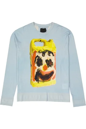 Givenchy Topp, Herr, L, Tryckt tröja i siden och ull