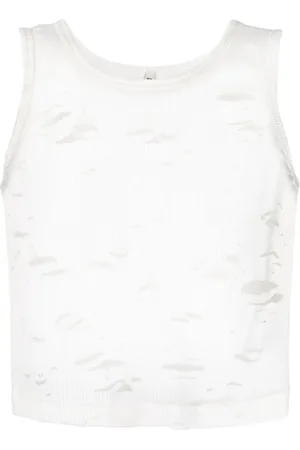 R13 Topp, Dam, L, Bomull, Casual Tank Top