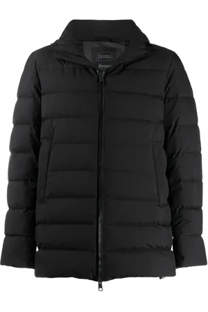HERNO Jacka, Herr, 3Xl, Svart Dunfodrad Jacka med Huva