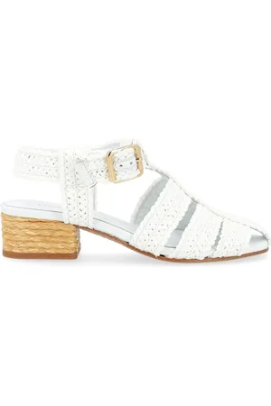 Paloma Barceló Skor, Dam, 37 EU, Vita Raffia Sandaler
