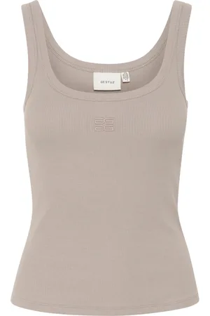 Gestuz Topp, Dam, S, Bomull, Logo Top 2.0 Rock Ridge