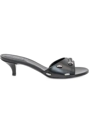 Givenchy Skor, Dam, 37 EU, Läder, Svarta Slip-On Skor med Show Heel