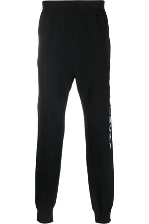 Givenchy Byxor, Herr, L, Svarta joggingbyxor i ullstickning med logotypdetalj