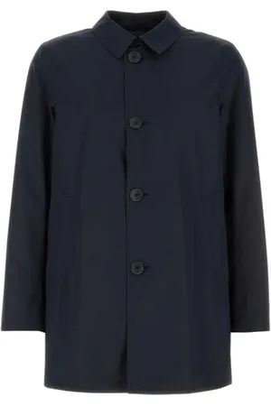 HERNO Jacka, Herr, L, Polyester, Blå polyesterjacka med metallogo