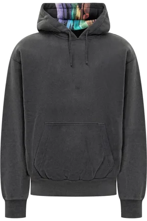 Givenchy Sweatshirts & Hoodies, Herr, L, Bomull, Svart hoodie med broderad logga