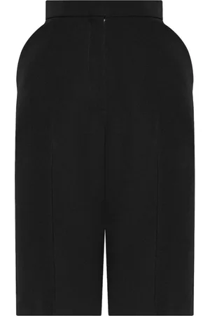 Givenchy Shorts, Dam, S, Svarta ullshorts med hög midja