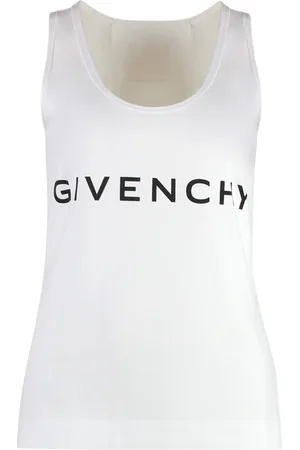 Givenchy Topp, Dam, XS, Bomull, Rundhalsad bomullstopp