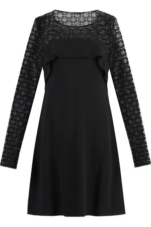 Givenchy Klänning, Dam, M, Elegant jerseyklänning med monogramvolang